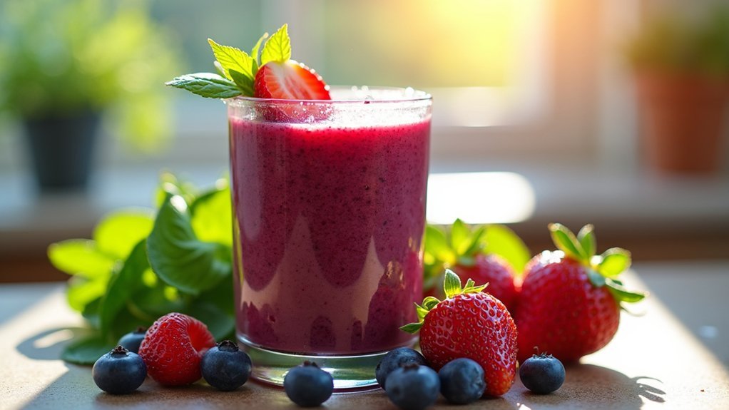 berry smoothies promote healing