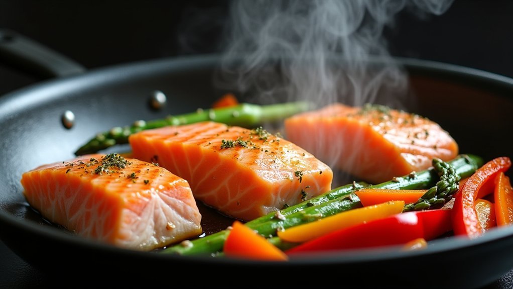 saut fish with olive oil