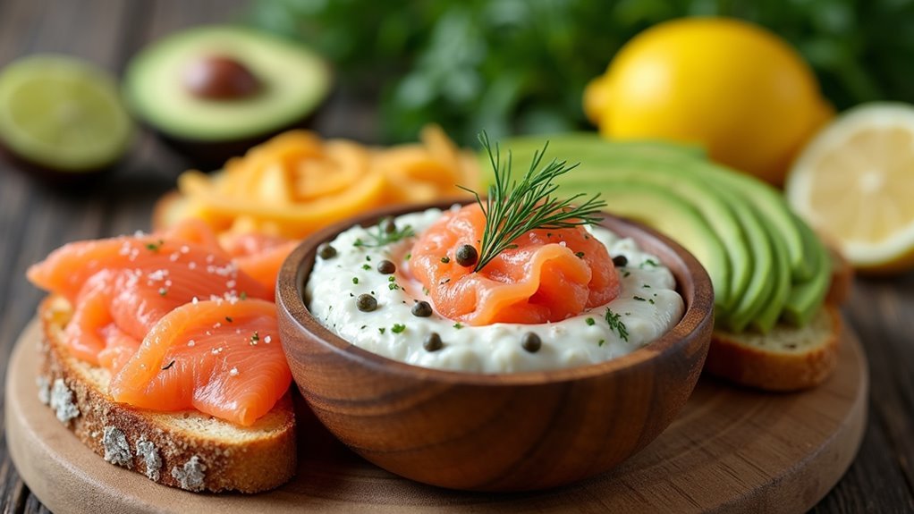 brain boosting salmon avocado dip
