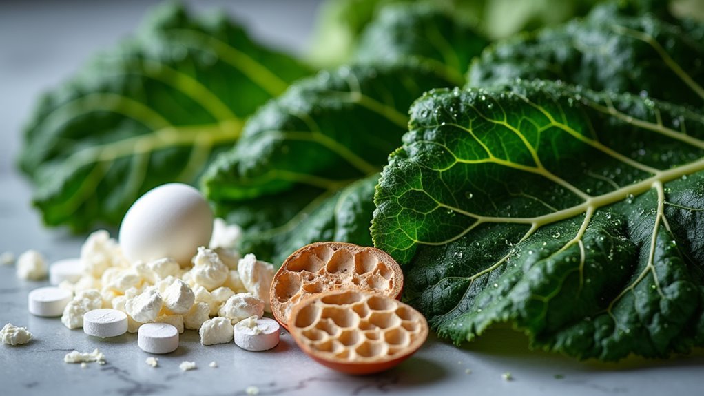 calcium rich dark leafy vegetables