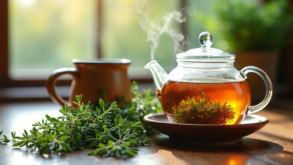 chew thyme for quick relief