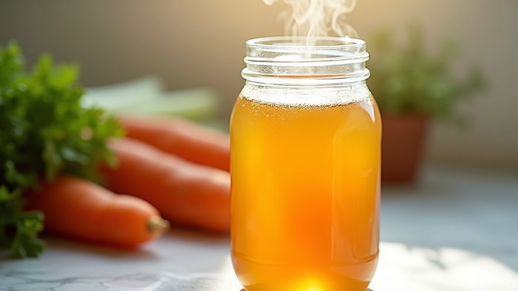 daily chicken broth consumption