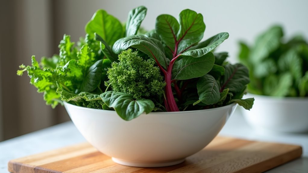 daily leafy greens intake