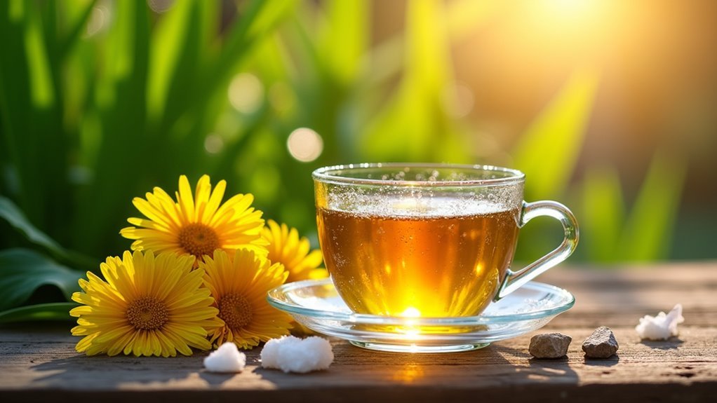 dandelion tea supports hydration