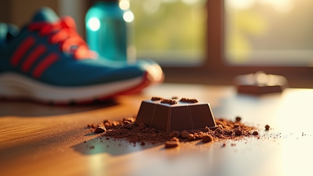 dark chocolate enhances exercise performance