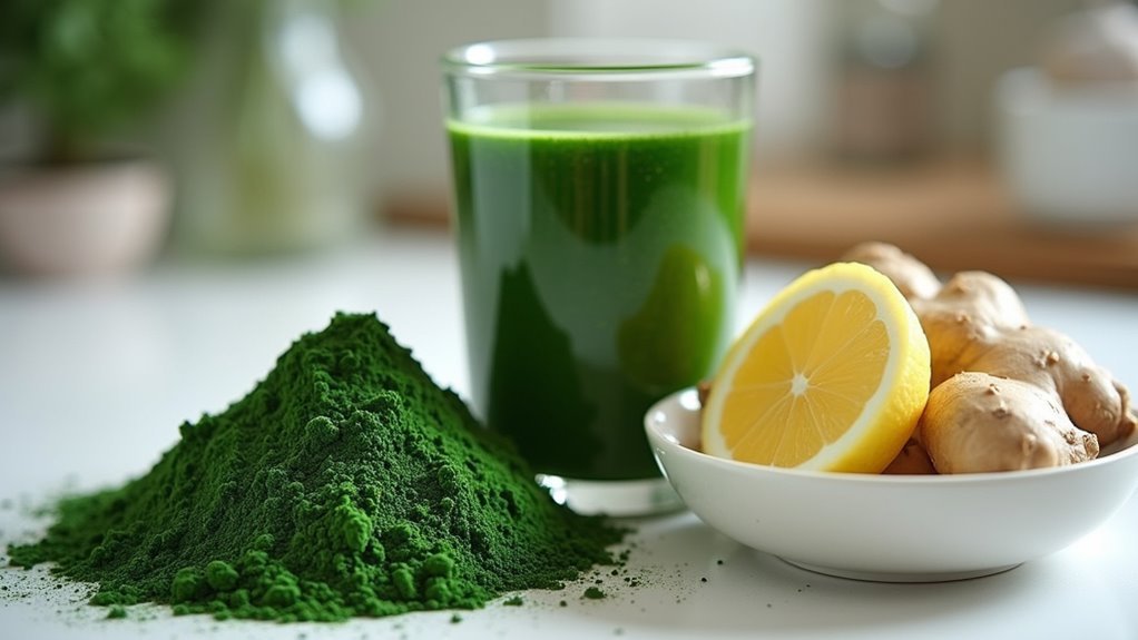 digestive adjustment with spirulina