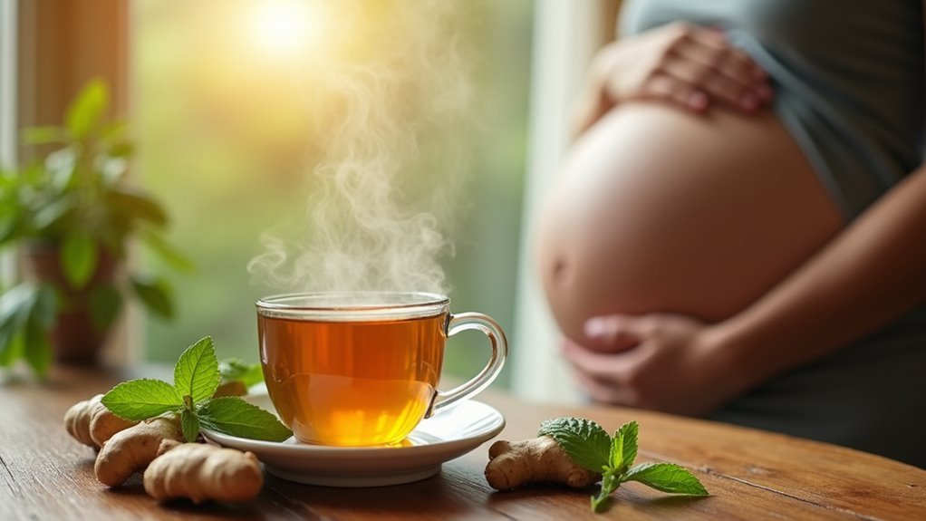 ginger tea alleviates nausea