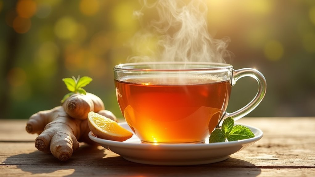 ginger tea promotes digestive health