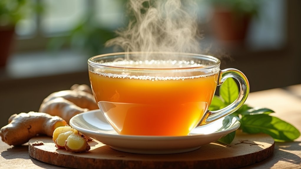 ginger tea promotes gut balance