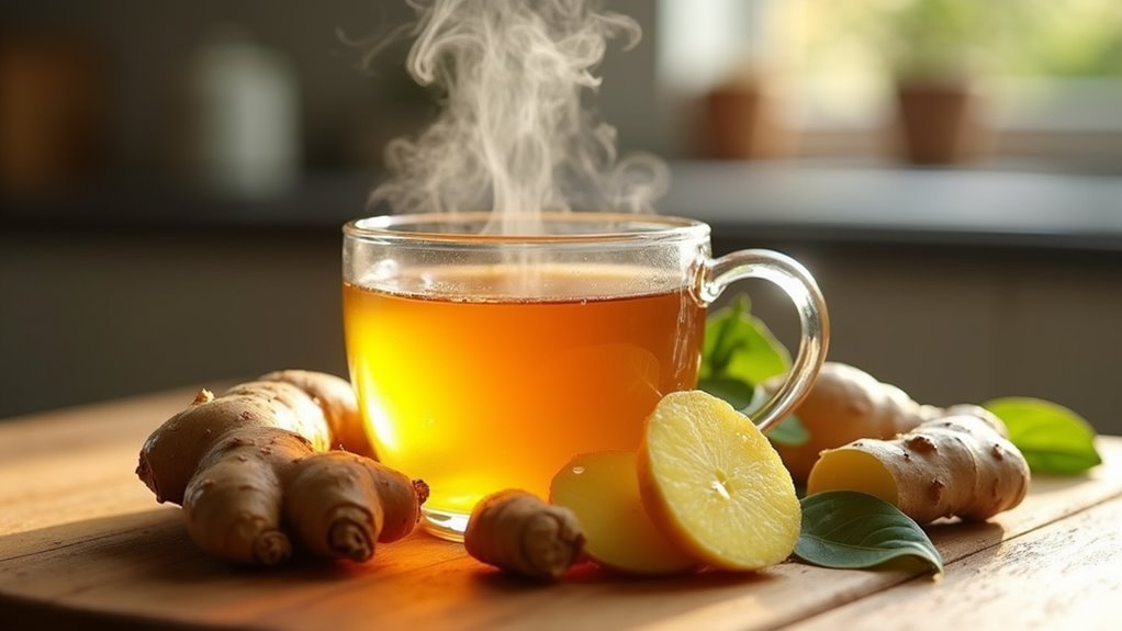 ginger tea reduces bloating