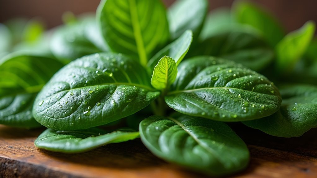 iron rich spinach for heart health