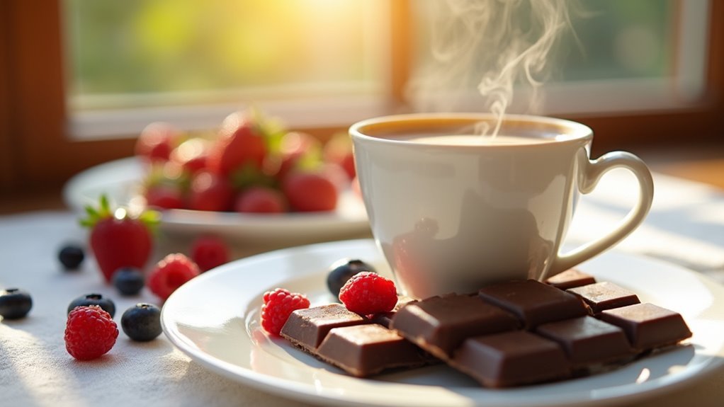 morning dark chocolate benefits