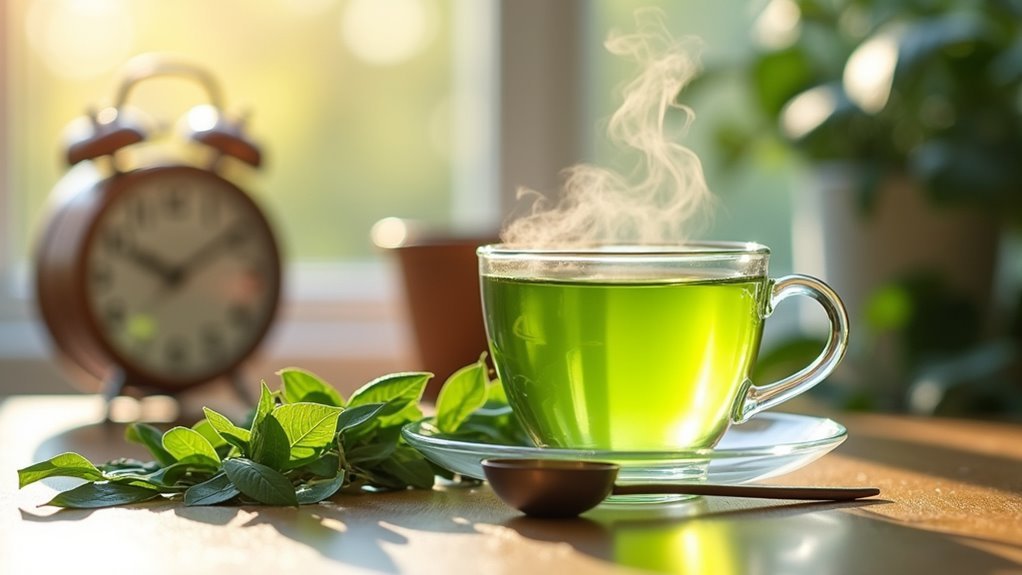 optimal green tea timing
