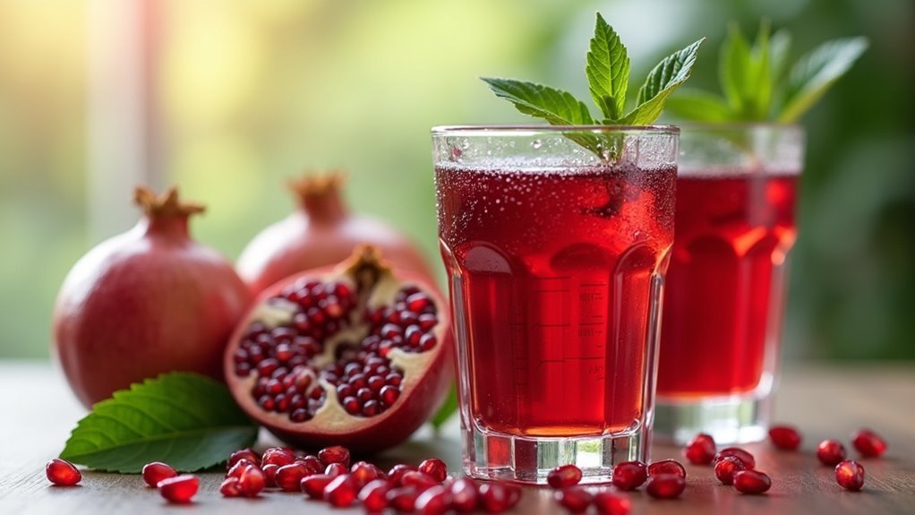 optimal pomegranate juice dosage