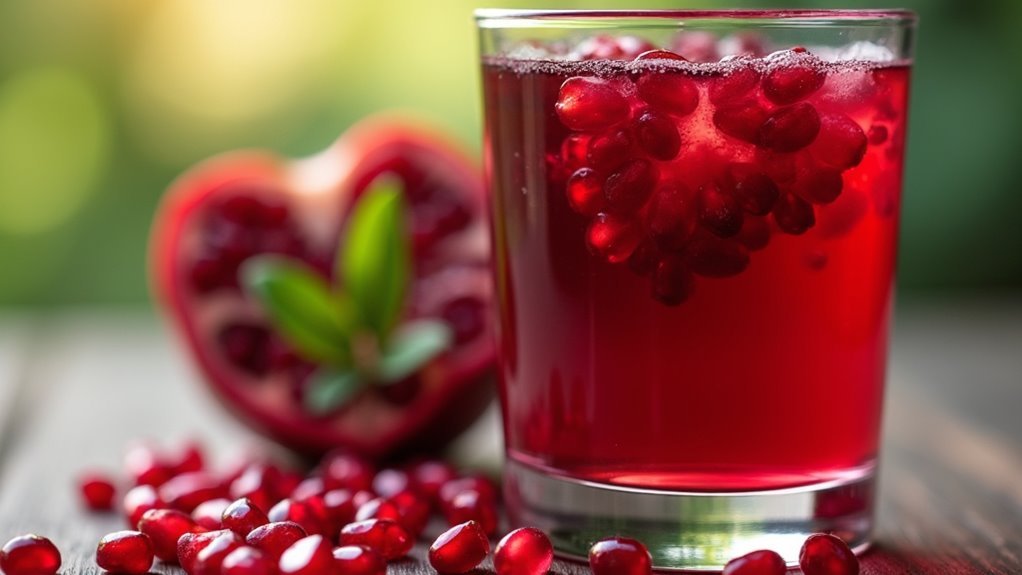 pomegranate juice boosts heart health