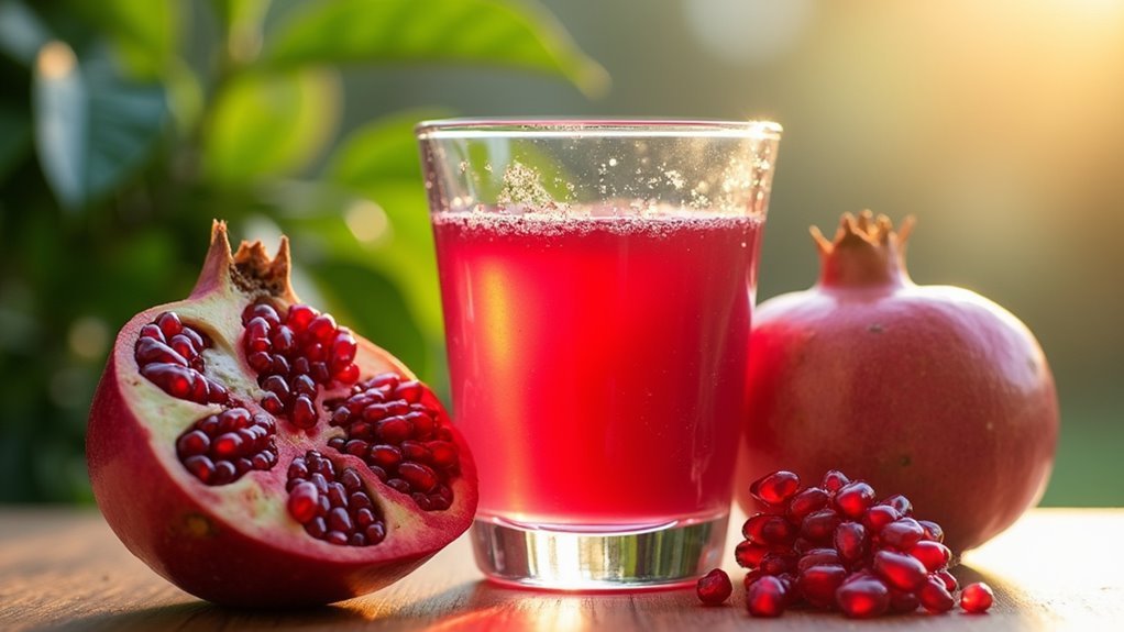 pomegranate juice enhances circulation