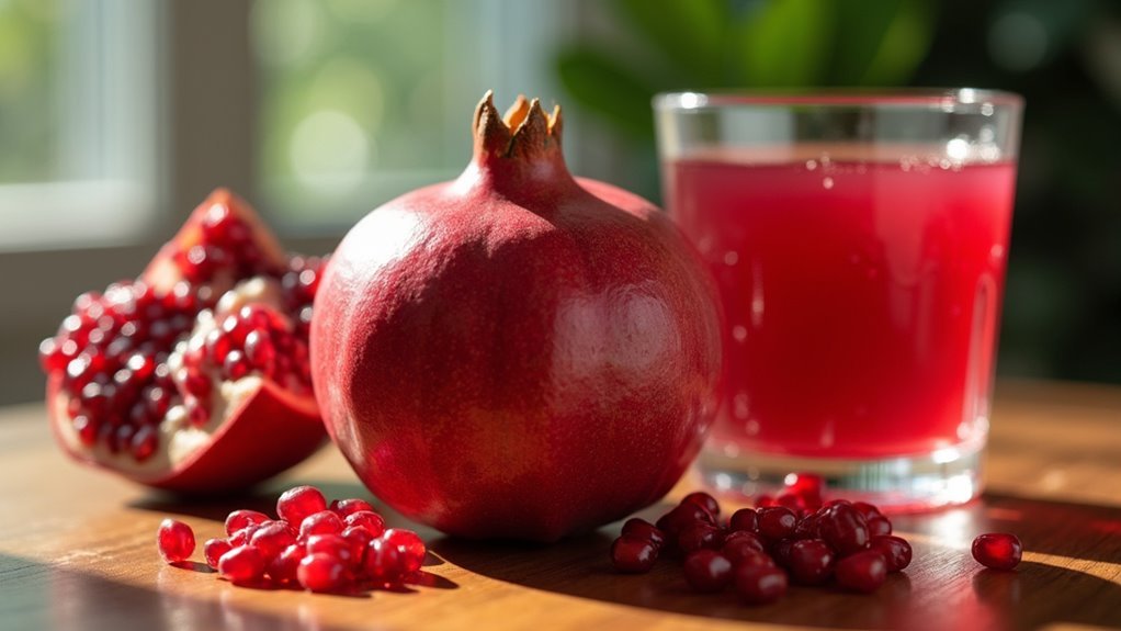 pomegranate juice reduces plaque