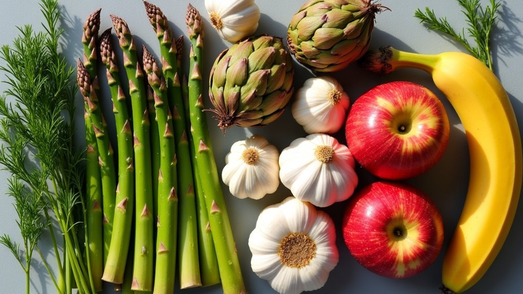 prebiotic rich fruits and vegetables