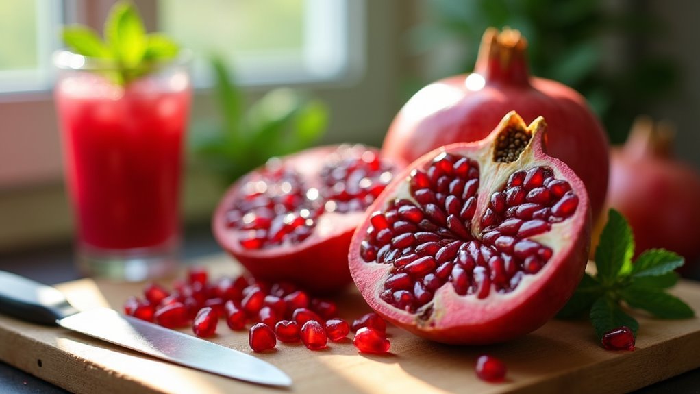 select prepare antioxidant rich pomegranates