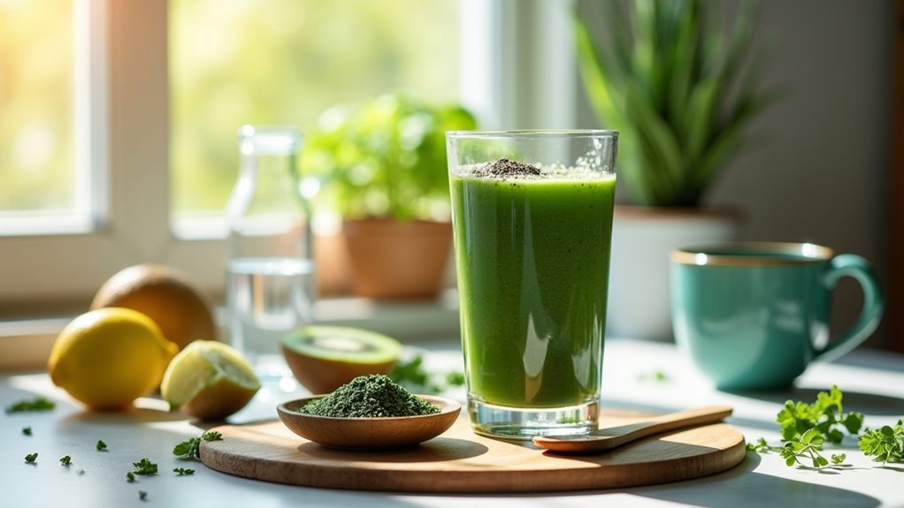 spirulina chlorella detox routine