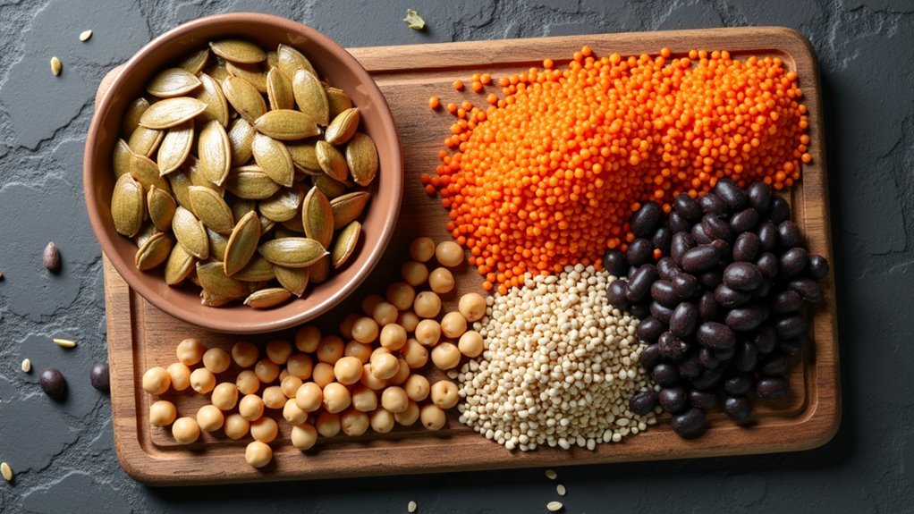zinc rich legumes and seeds